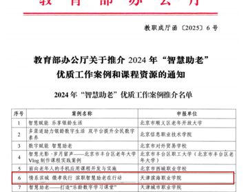 喜报：开云棋牌荣获教育部2024年“智慧助老”优质工作案例
